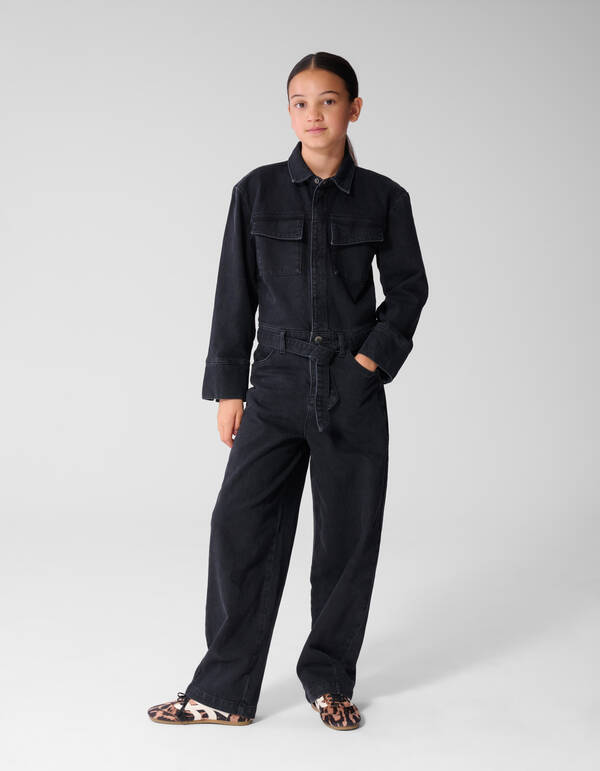 Denim-Jumpsuit Schwarz SHOEBY GIRLS