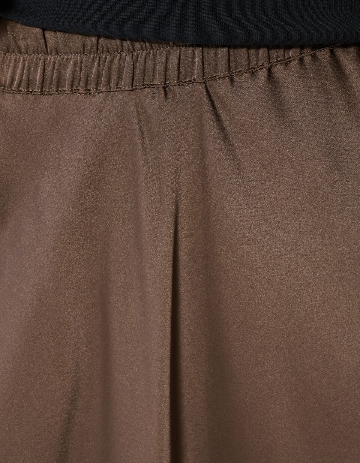 Satijnen Maxi Rok Donkerbruin SHOEBY WOMEN