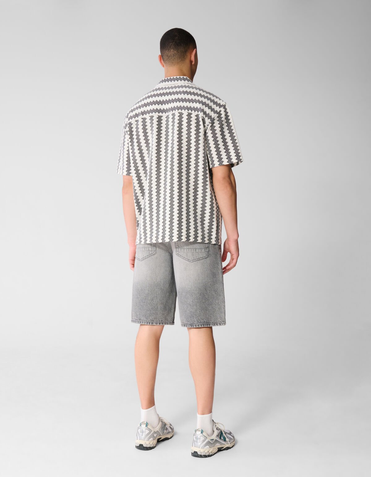 Gewebtes Overshirt Schwarz SHOEBY MEN