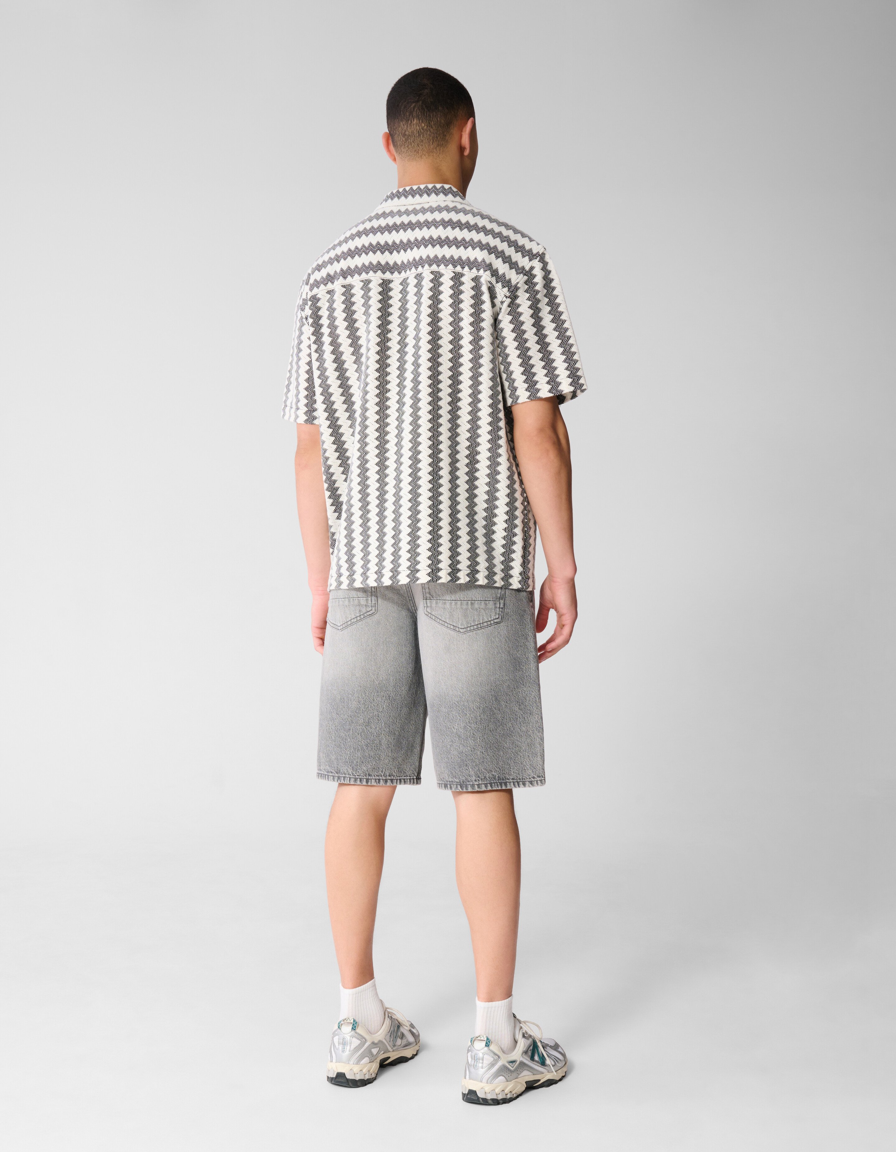 Gewebtes Overshirt Schwarz SHOEBY MEN