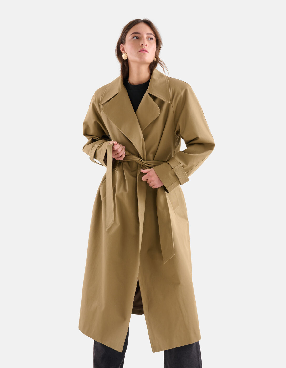 Übergroßer Trenchcoat Beige SHOEBY WOMEN