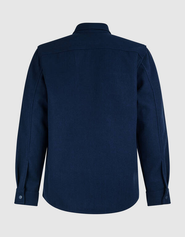 Weiches Zip-Overshirt Dunkelblau SHOEBY MEN