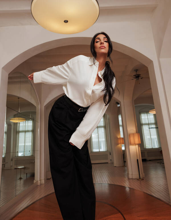 Oversized Bluse Wei&szlig; By Anna SHOEBY WOMEN