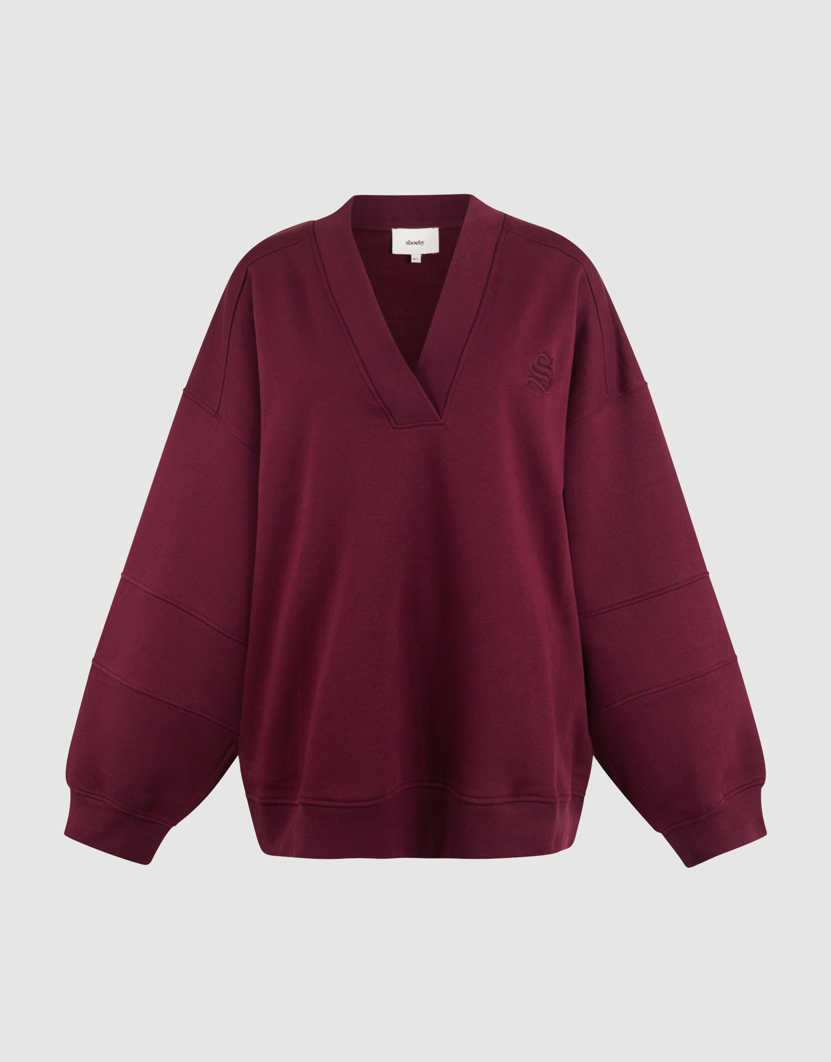 Varsity Logo Pullover Dunkelrot SHOEBY WOMEN