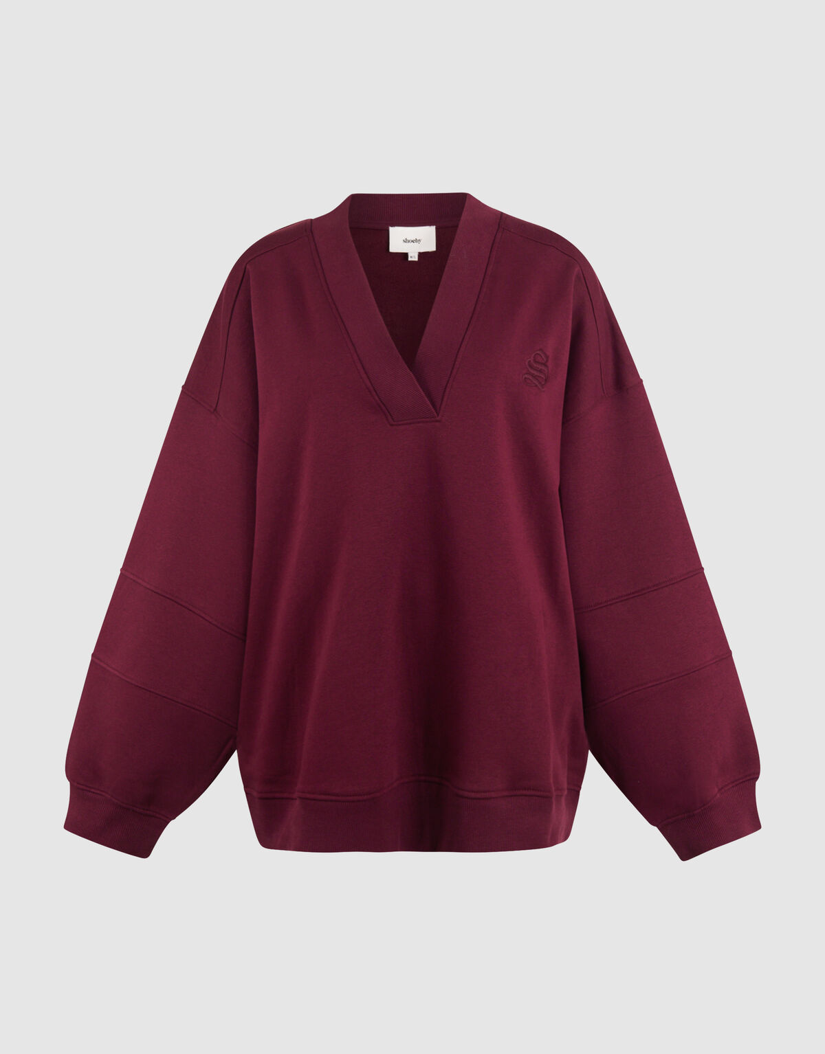 Varsity Logo Pullover Dunkelrot SHOEBY WOMEN