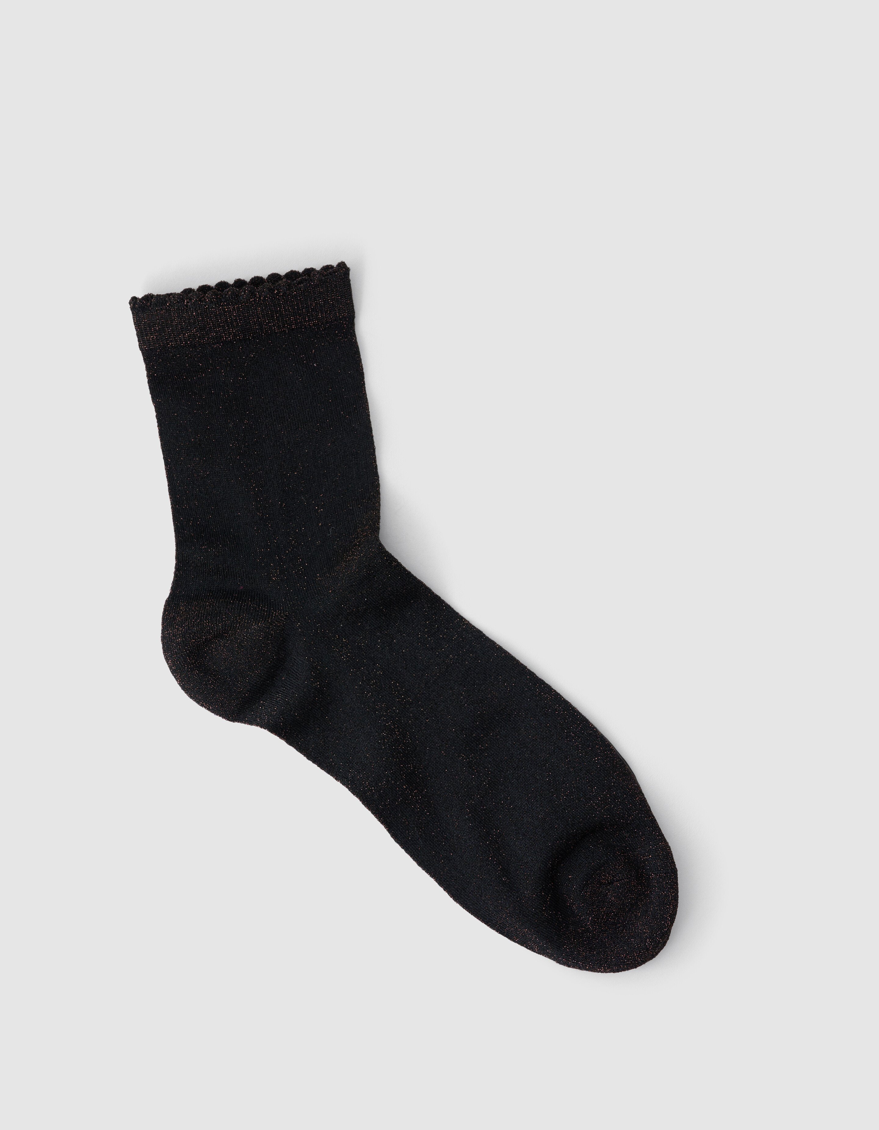 Glitzer-Socken Braun SHOEBY ACCESSOIRES