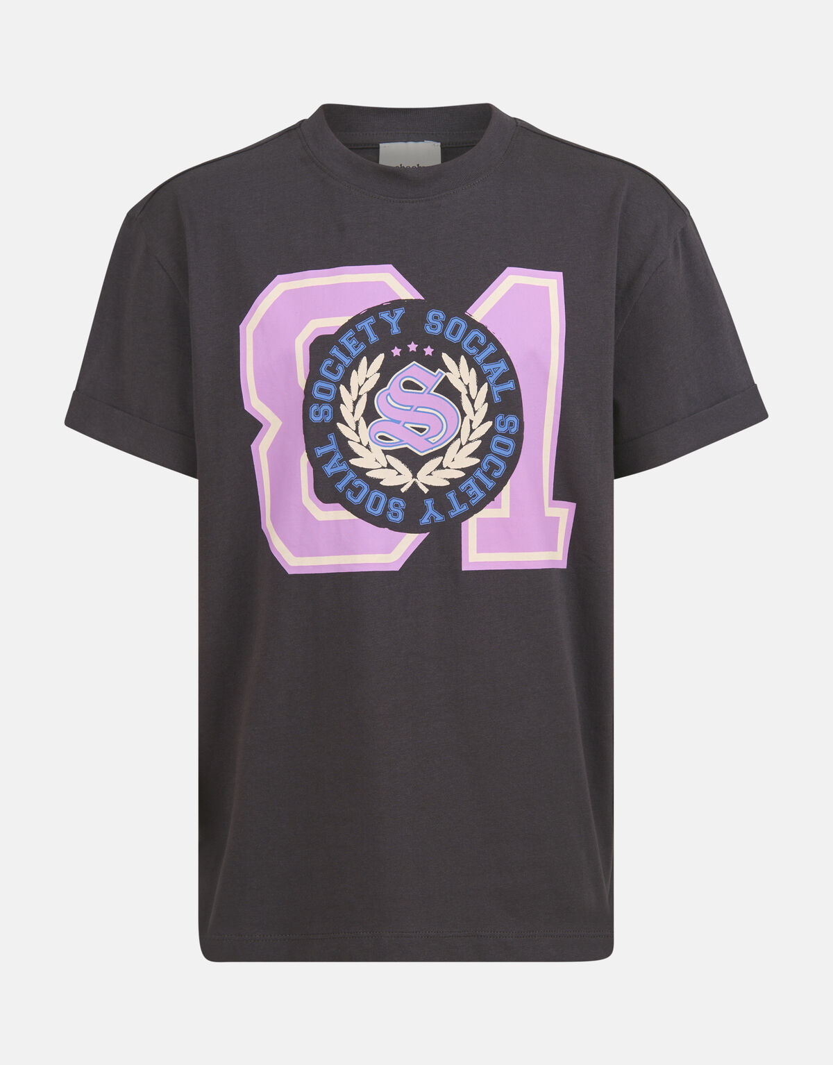 Artwork T-shirt Donkergrijs SHOEBY GIRLS