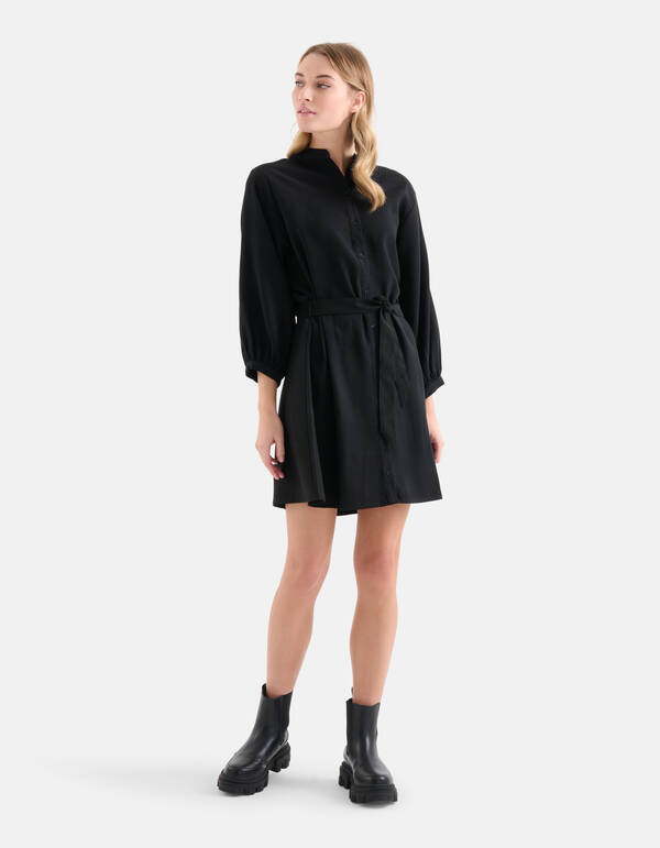 Kleid mit Gürtel Schwarz SHOEBY WOMEN