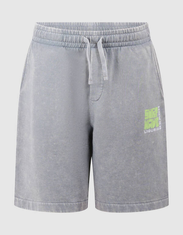 Surf Wave Artwork Kurz Grau SHOEBY BOYS