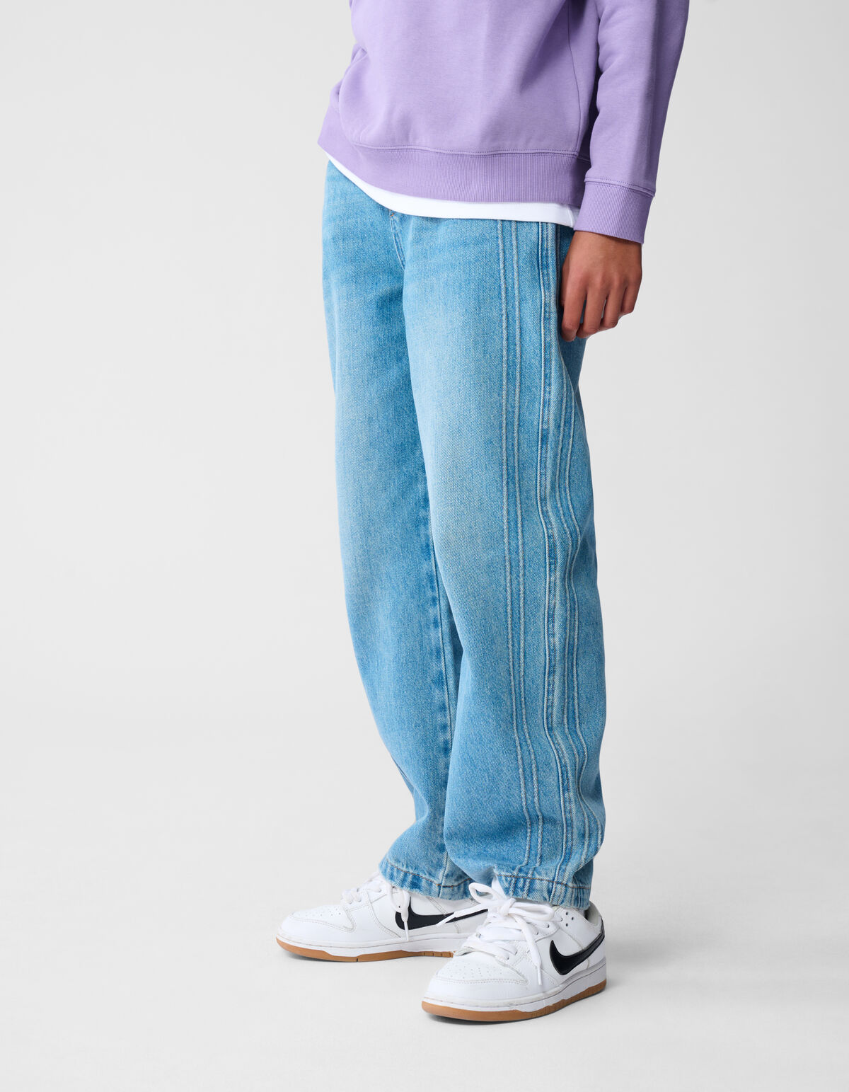 Sportliche Baggy-Fit-Jeans, mittelgrau SHOEBY BOYS