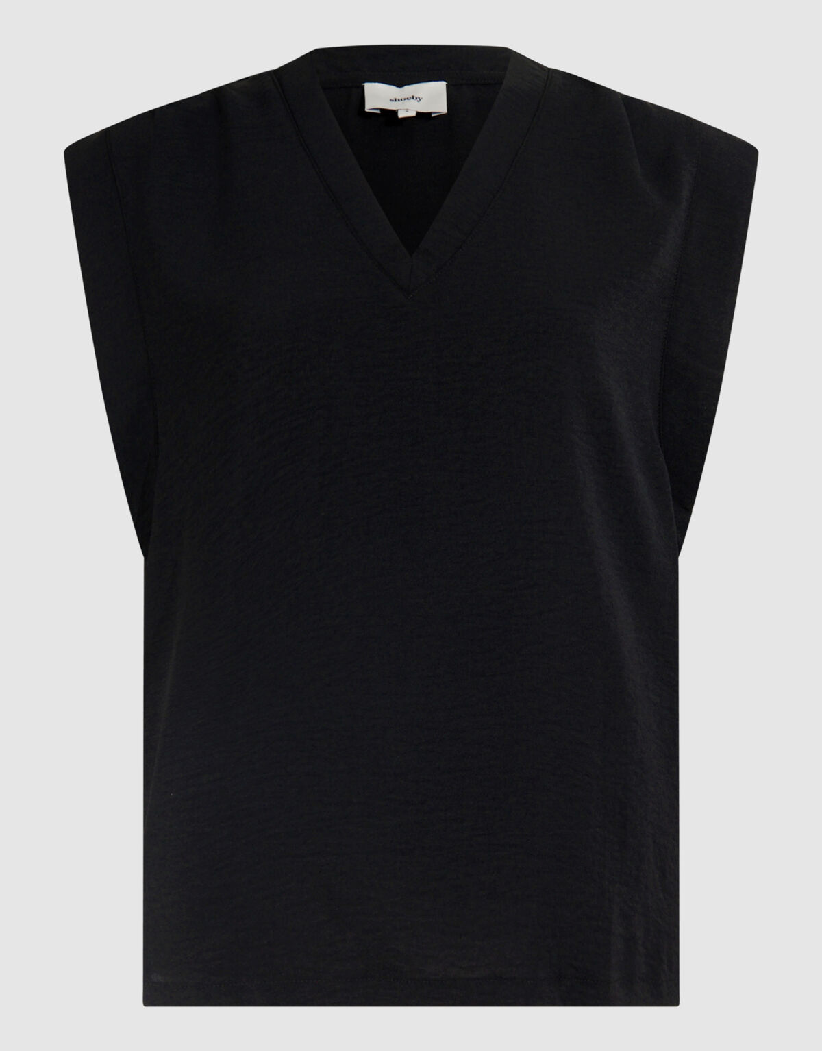 Top mit V-Ausschnitt Schwarz SHOEBY WOMEN