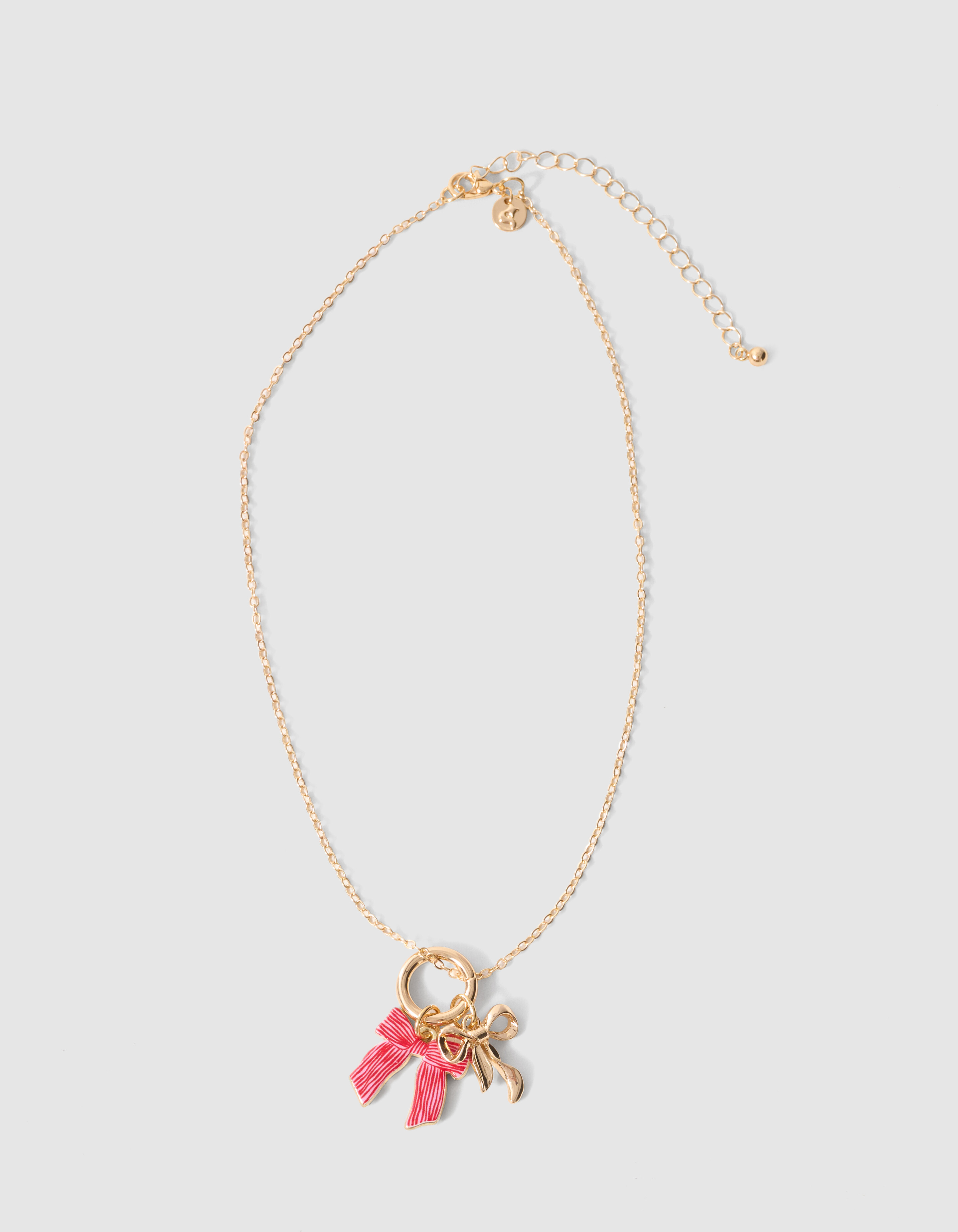 Bow Charm Kette Gold SHOEBY ACCESSOIRES