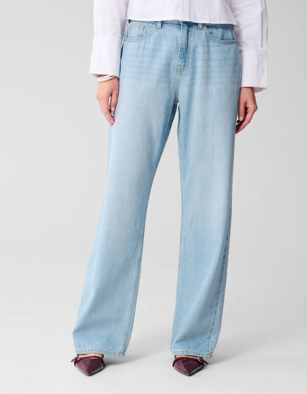 Weiche Jeans mit weitem Bein Gebleicht SHOEBY WOMEN