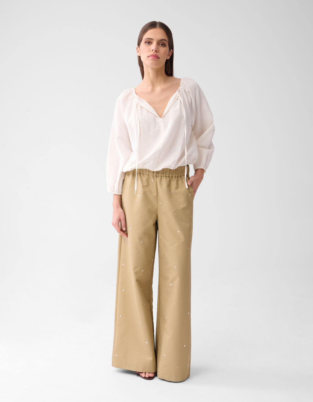 Linnen Blouse Wit By Mieke SHOEBY WOMEN