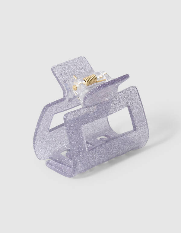 Square Haarspange Silber SHOEBY ACCESSOIRES
