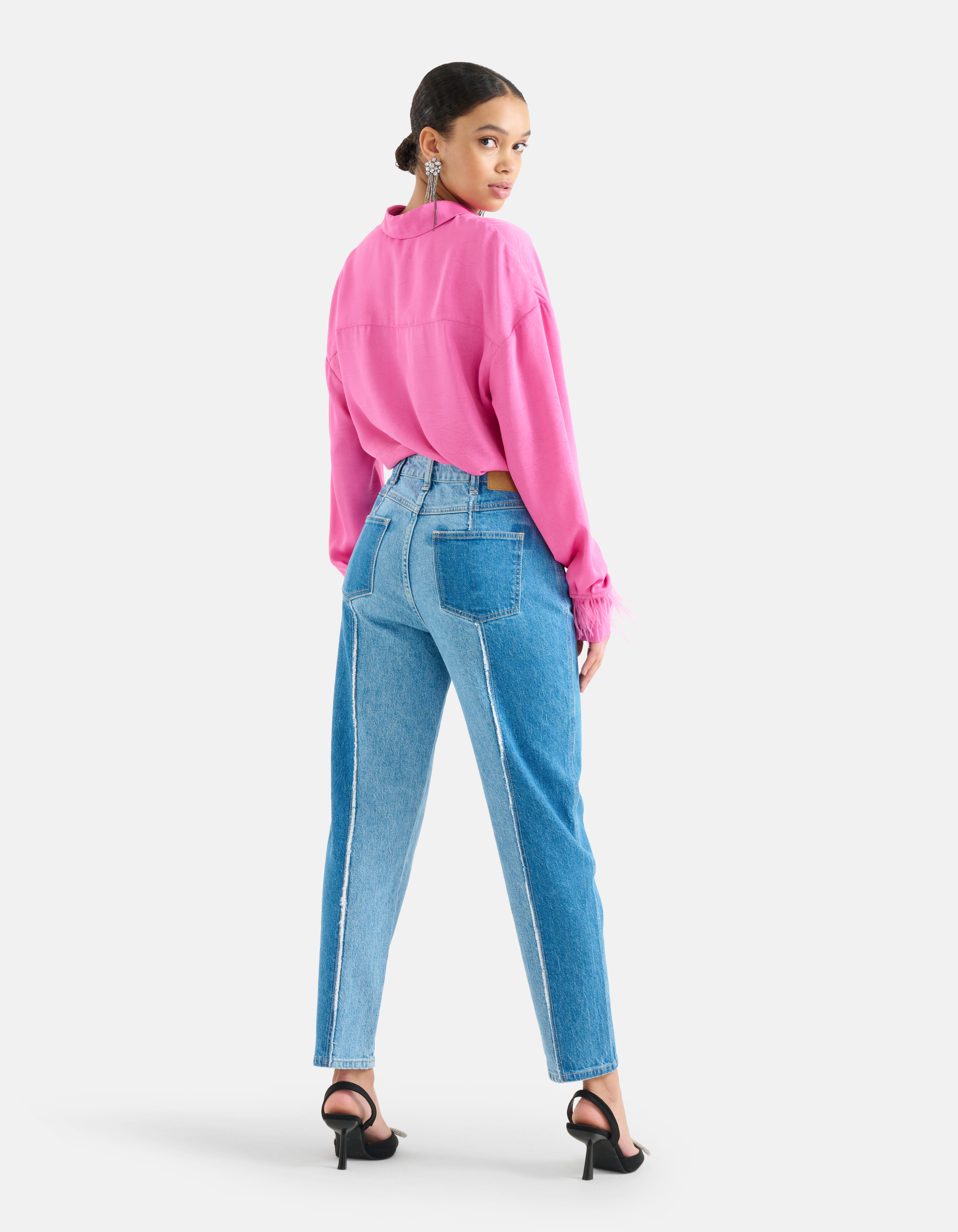 Zweifarbige Denim-Jeans L28 Mediumstone SHOEBY WOMEN