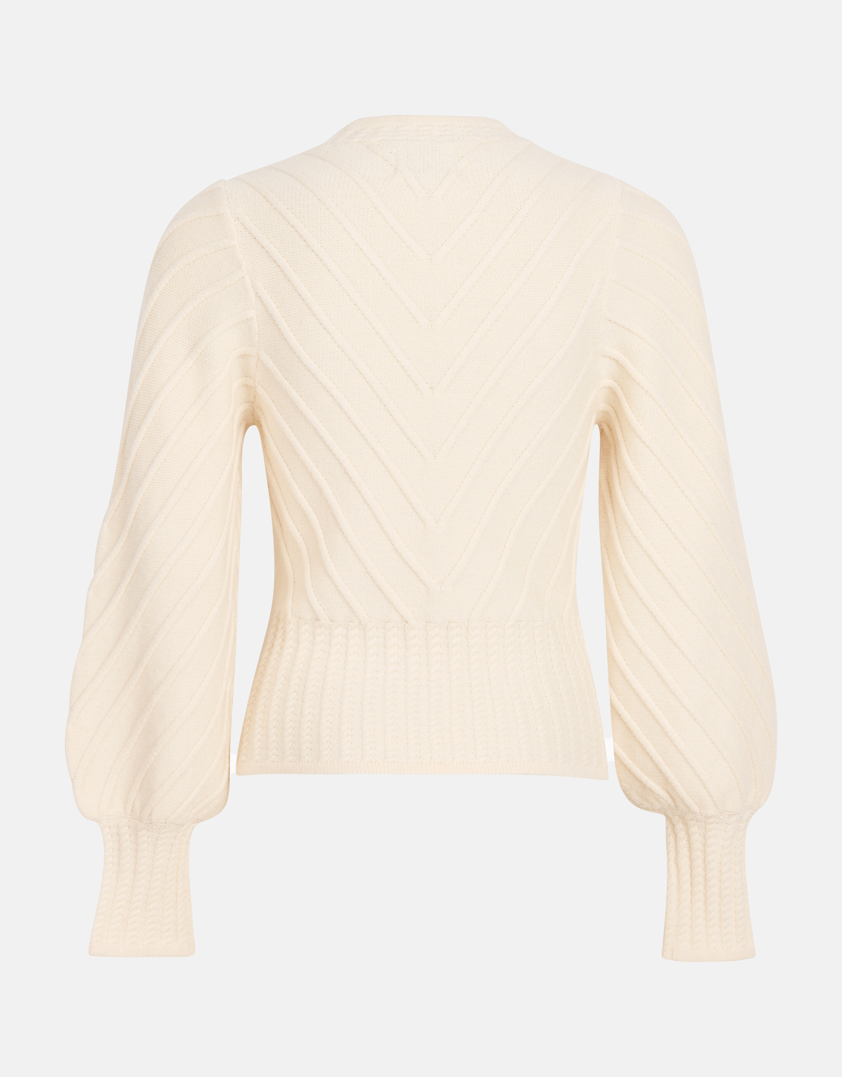 Diagonaler Pullover Off White SHOEBY WOMEN