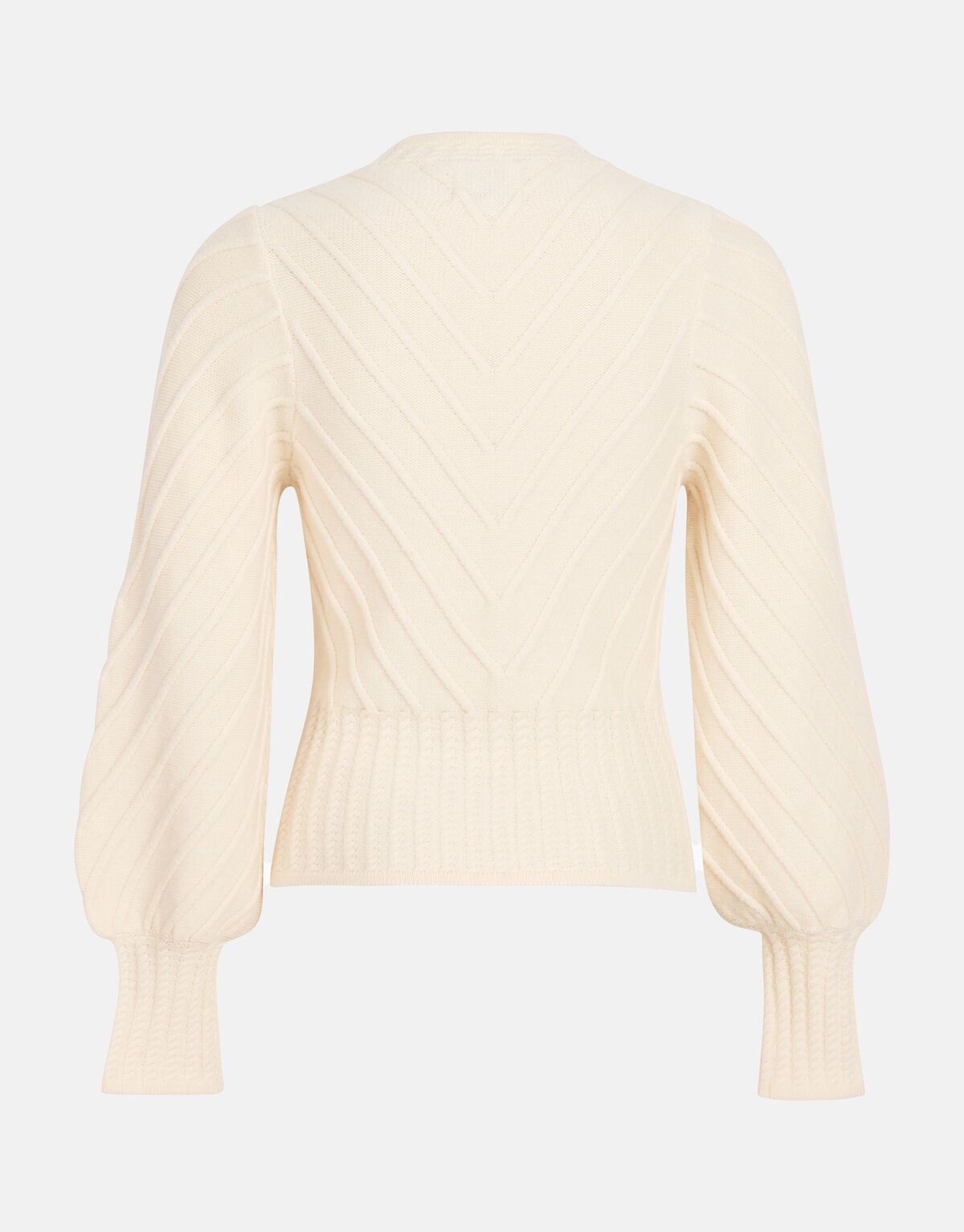 Diagonaler Pullover Off White SHOEBY WOMEN