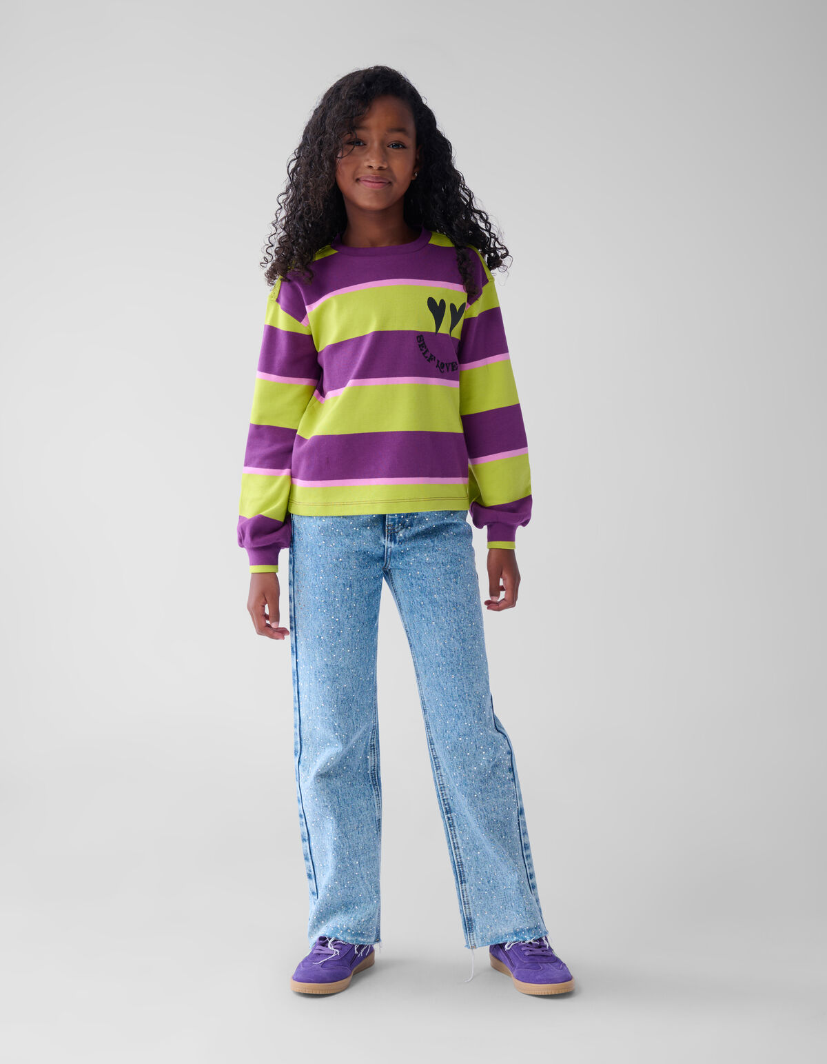 Streifentop Lila SHOEBY GIRLS