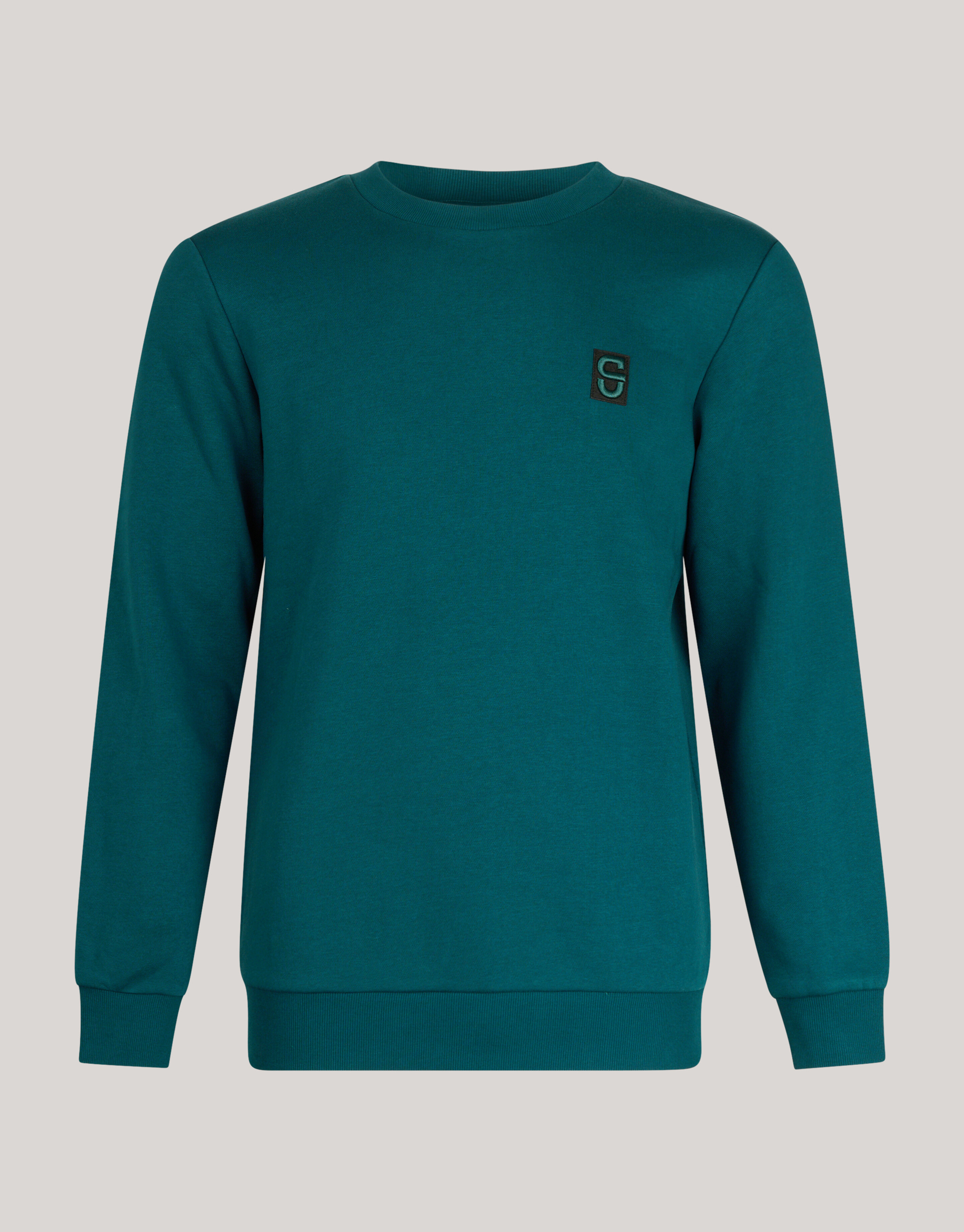 Abzeichen-Pullover Dunkelgrün SHOEBY MEN