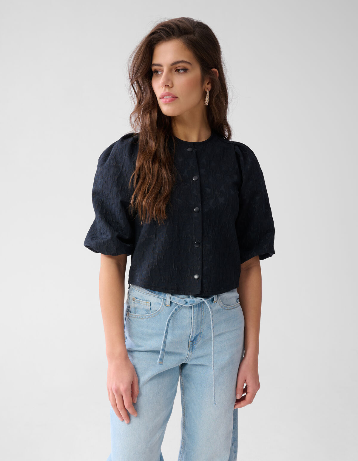 Leopard Puff Jacket Schwarz SHOEBY WOMEN