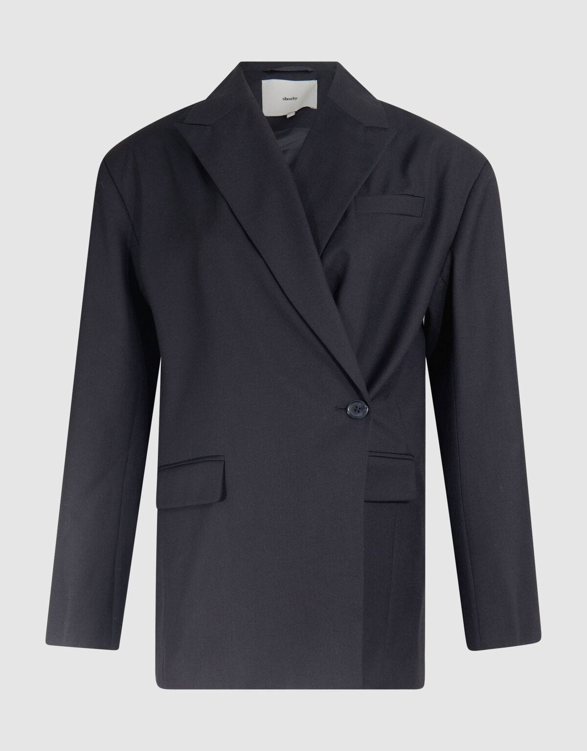 Übergroßer Blazer mit offenem Rücken Schwarz SHOEBY WOMEN