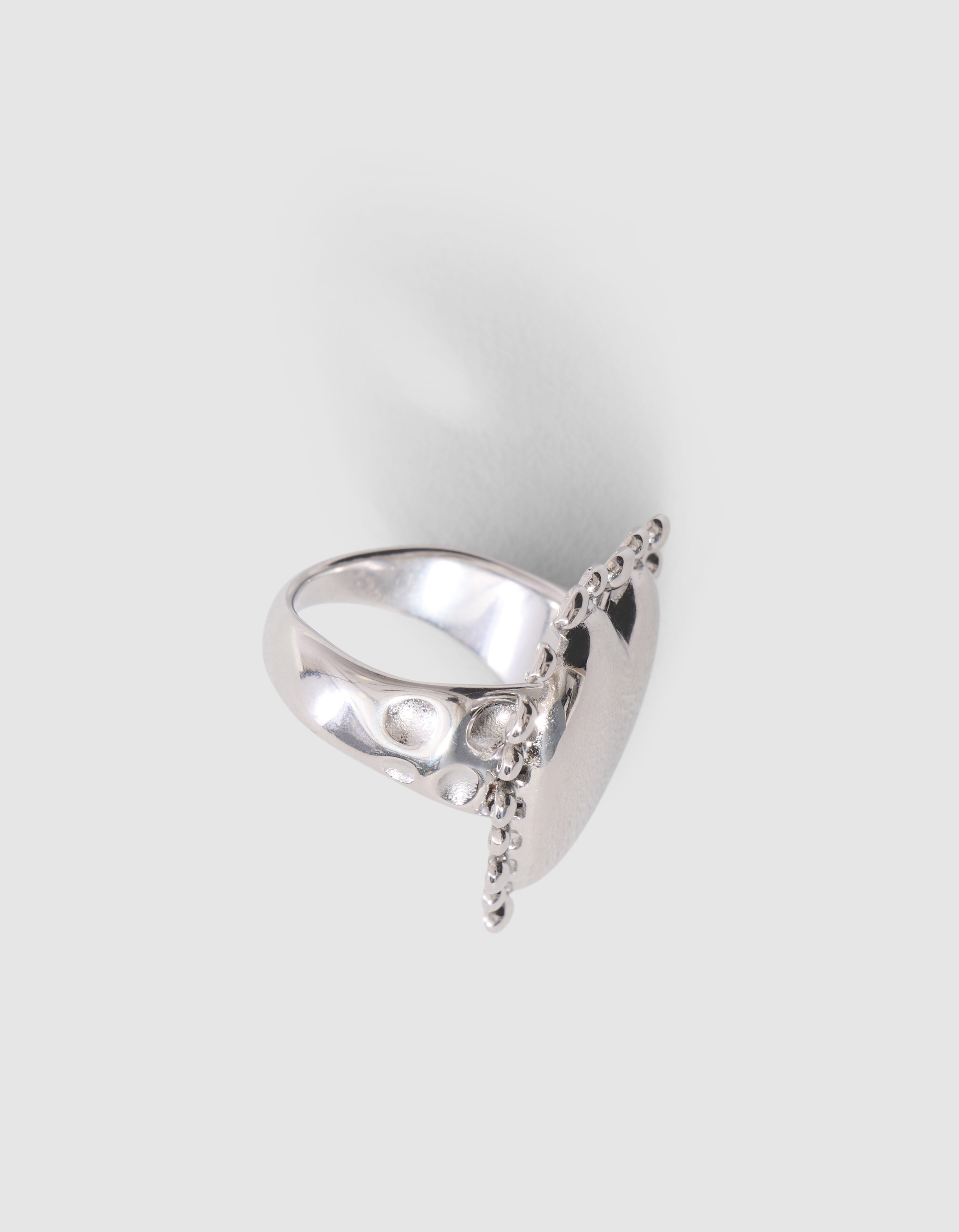 Dotted Heart Ring Silber SHOEBY ACCESSOIRES