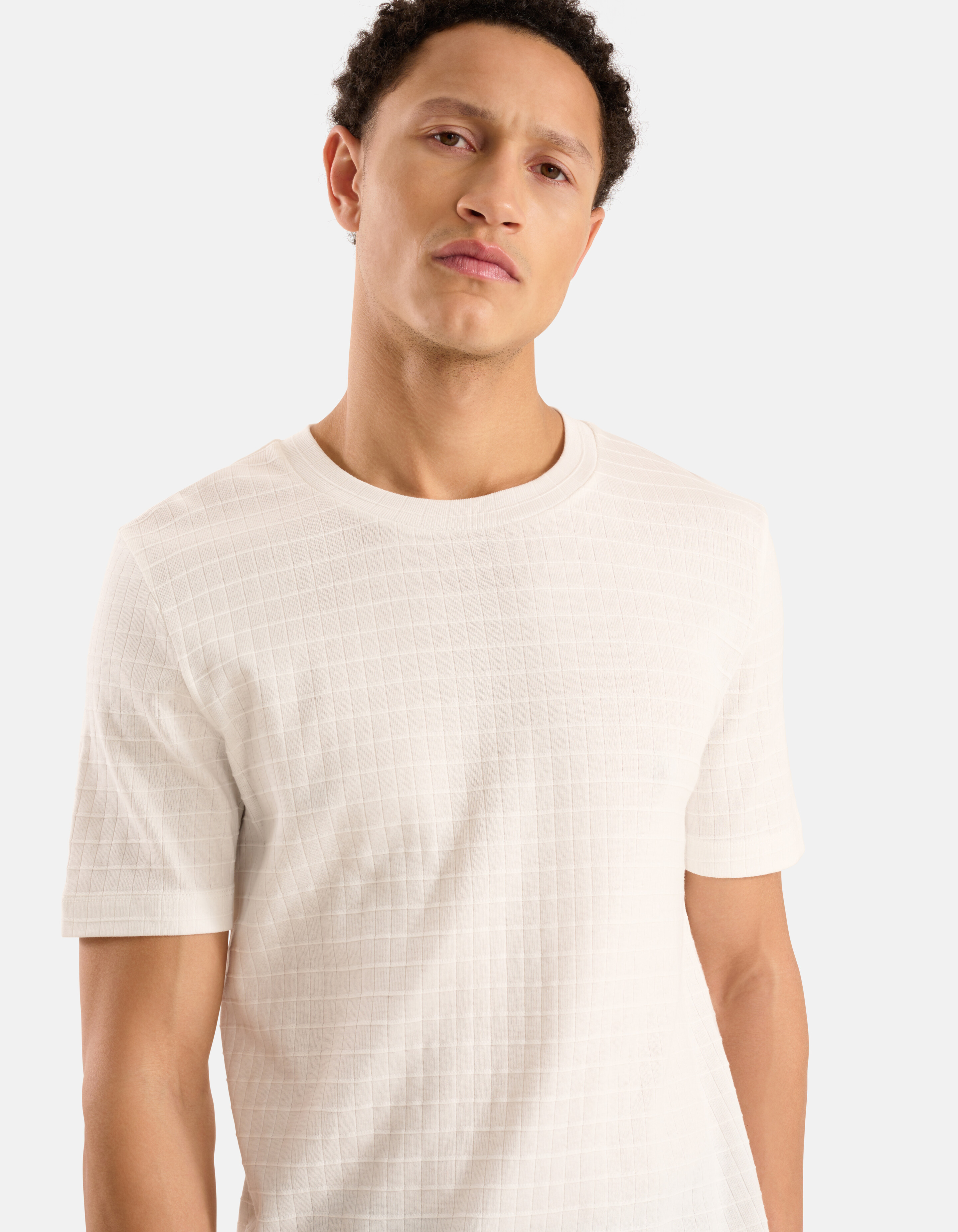 Texturiertes T-shirt Weiß SHOEBY MEN