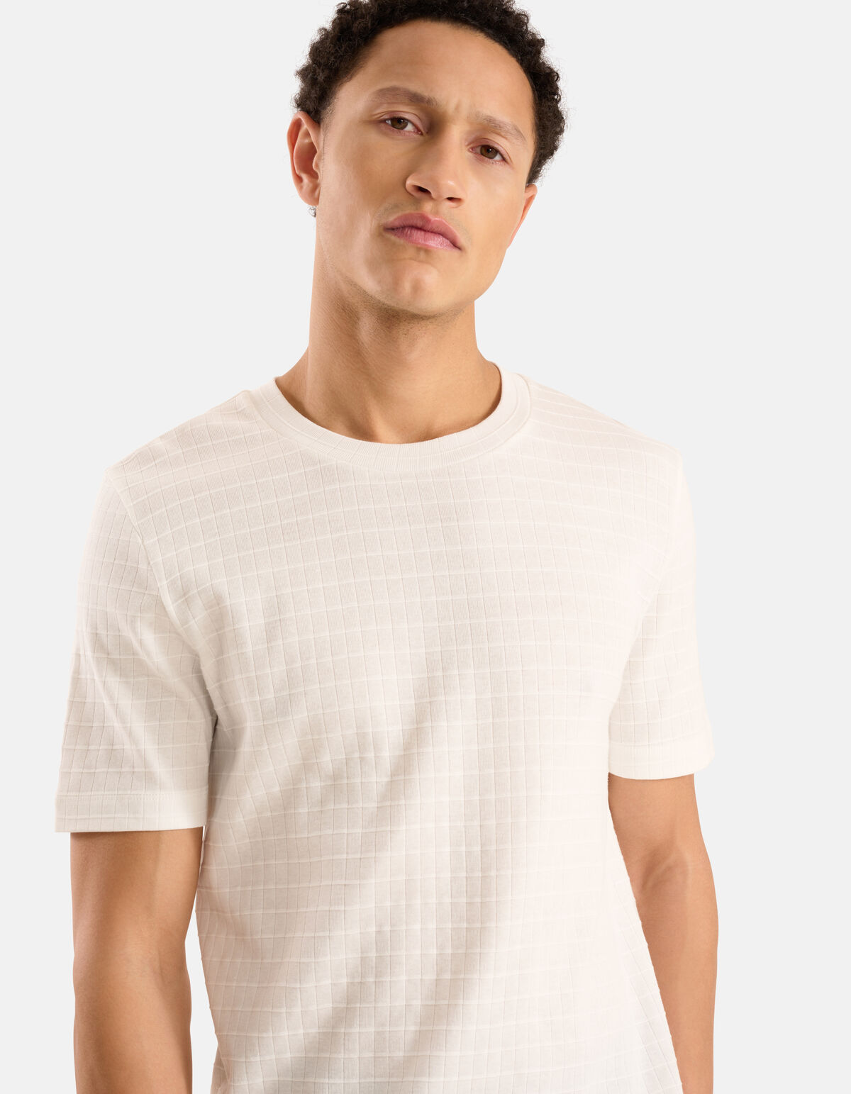Texturiertes T-shirt Weiß SHOEBY MEN