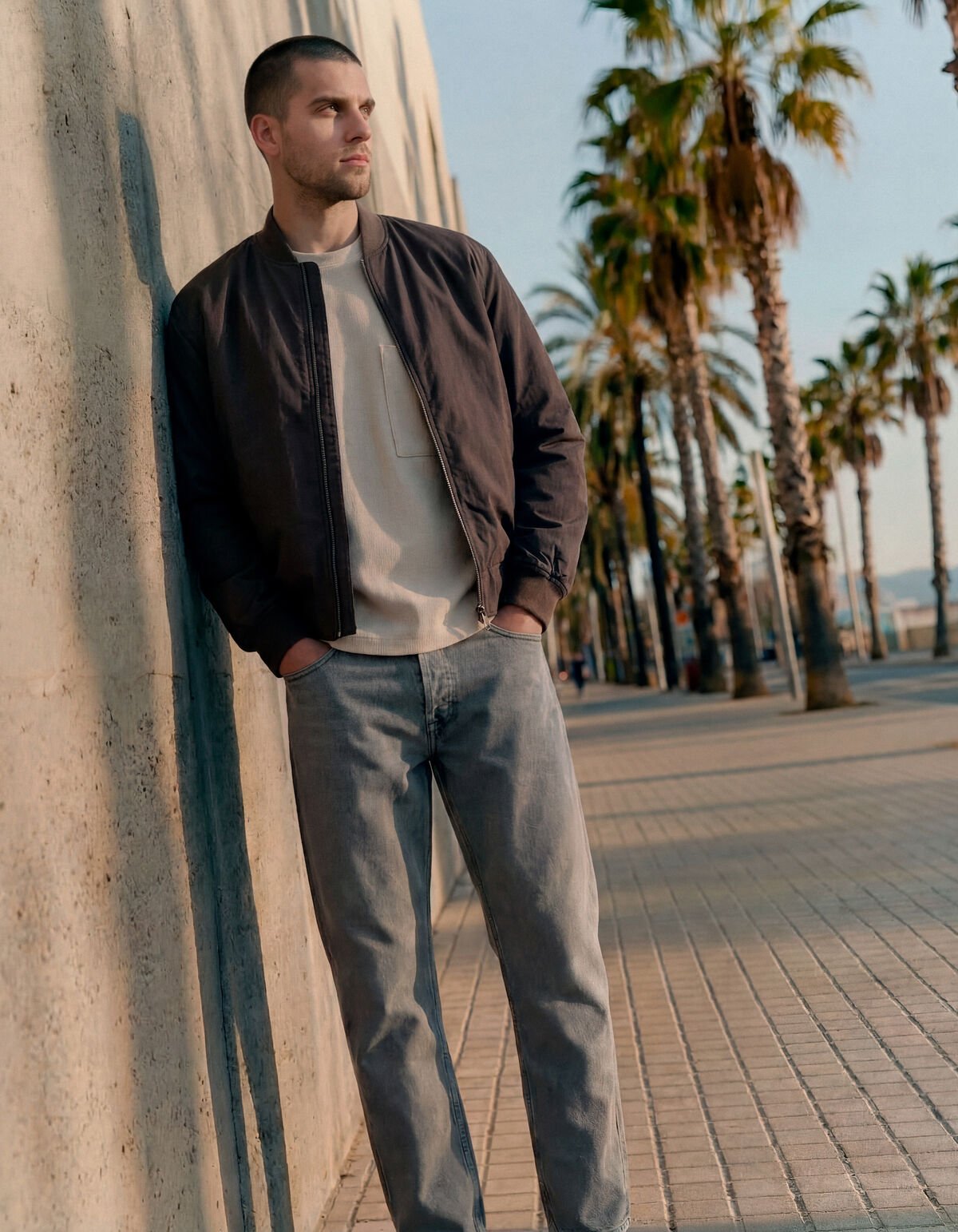 Bomber Jack Dunkelbraun SHOEBY MEN