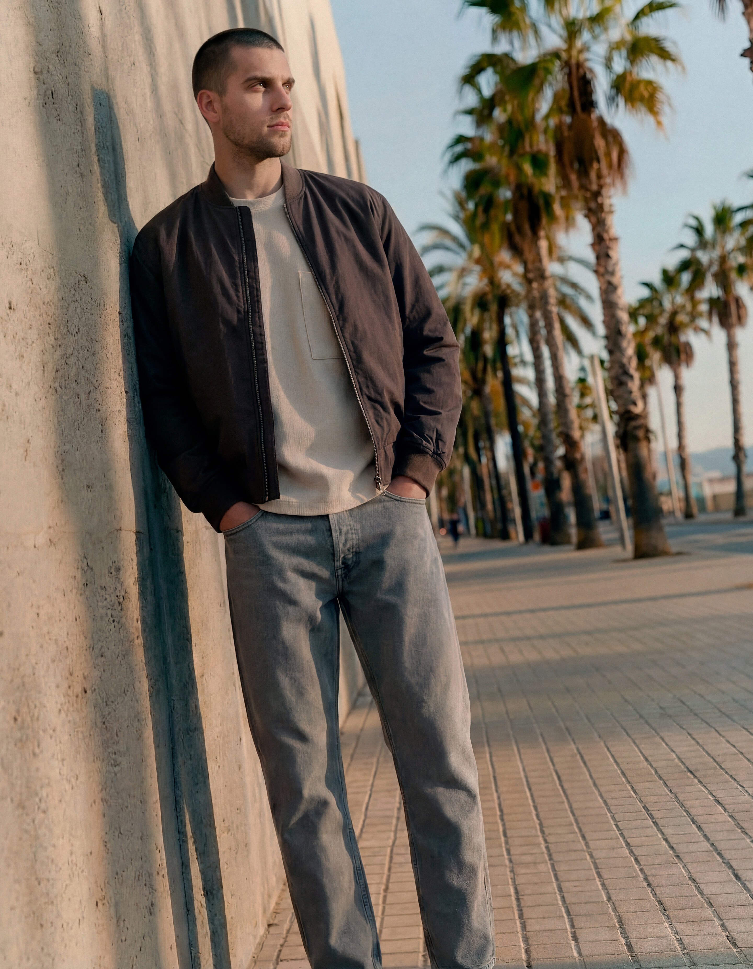 Bomber Jack Dunkelbraun SHOEBY MEN