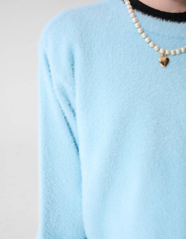Fluffy Pullover Hellblau SHOEBY GIRLS