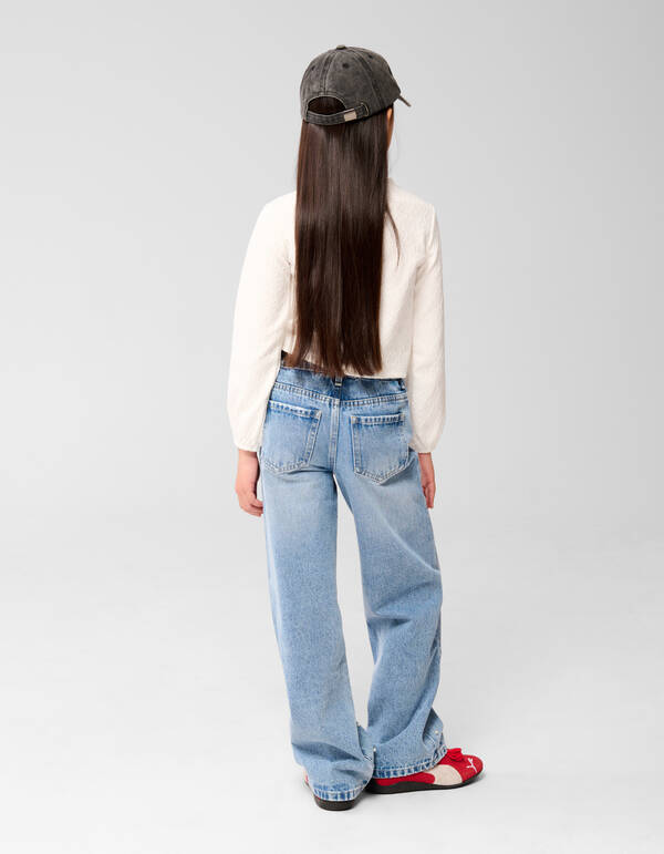 Parel Weite-Jeans Blau SHOEBY GIRLS