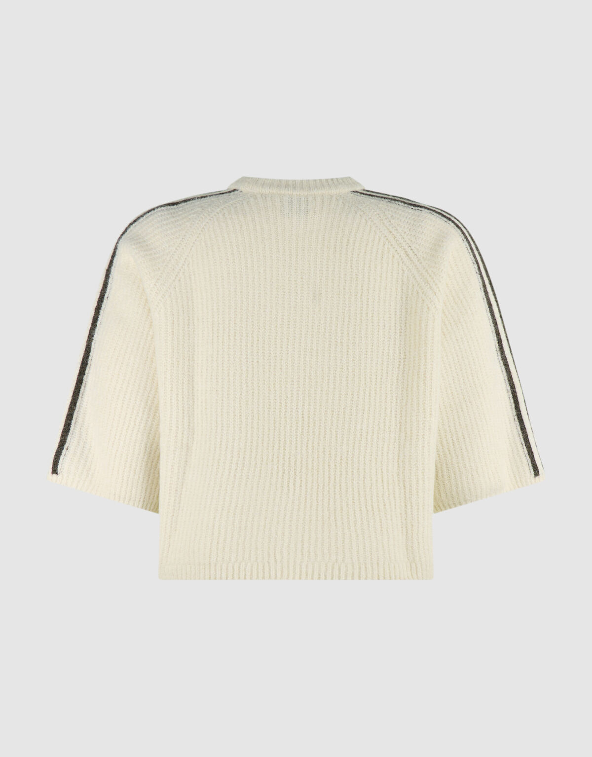 Gestreifter Pullover Mit Halblangen &Auml;rmeln Ecru SHOEBY WOMEN