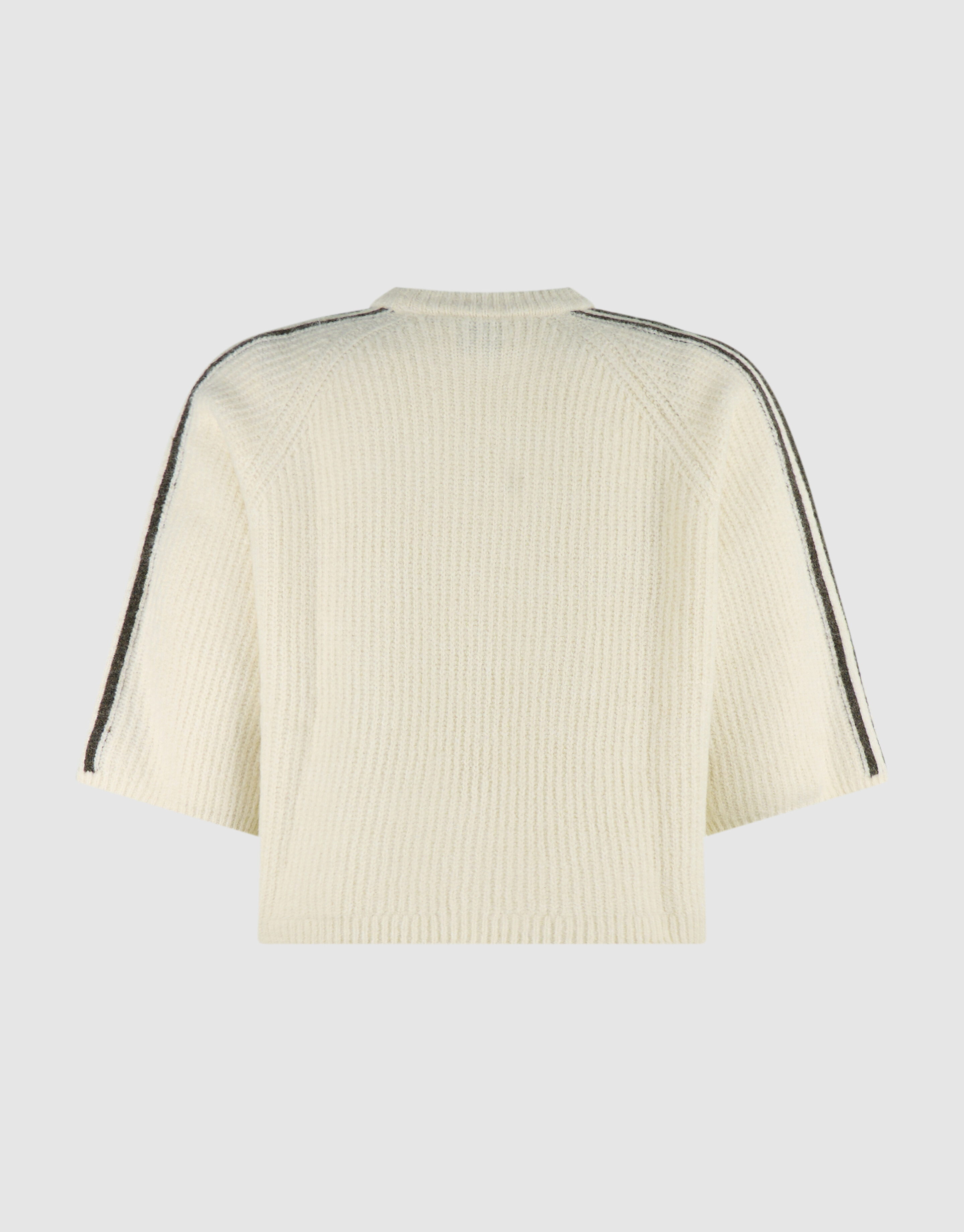 Gestreifter Pullover Mit Halblangen &Auml;rmeln Ecru SHOEBY WOMEN
