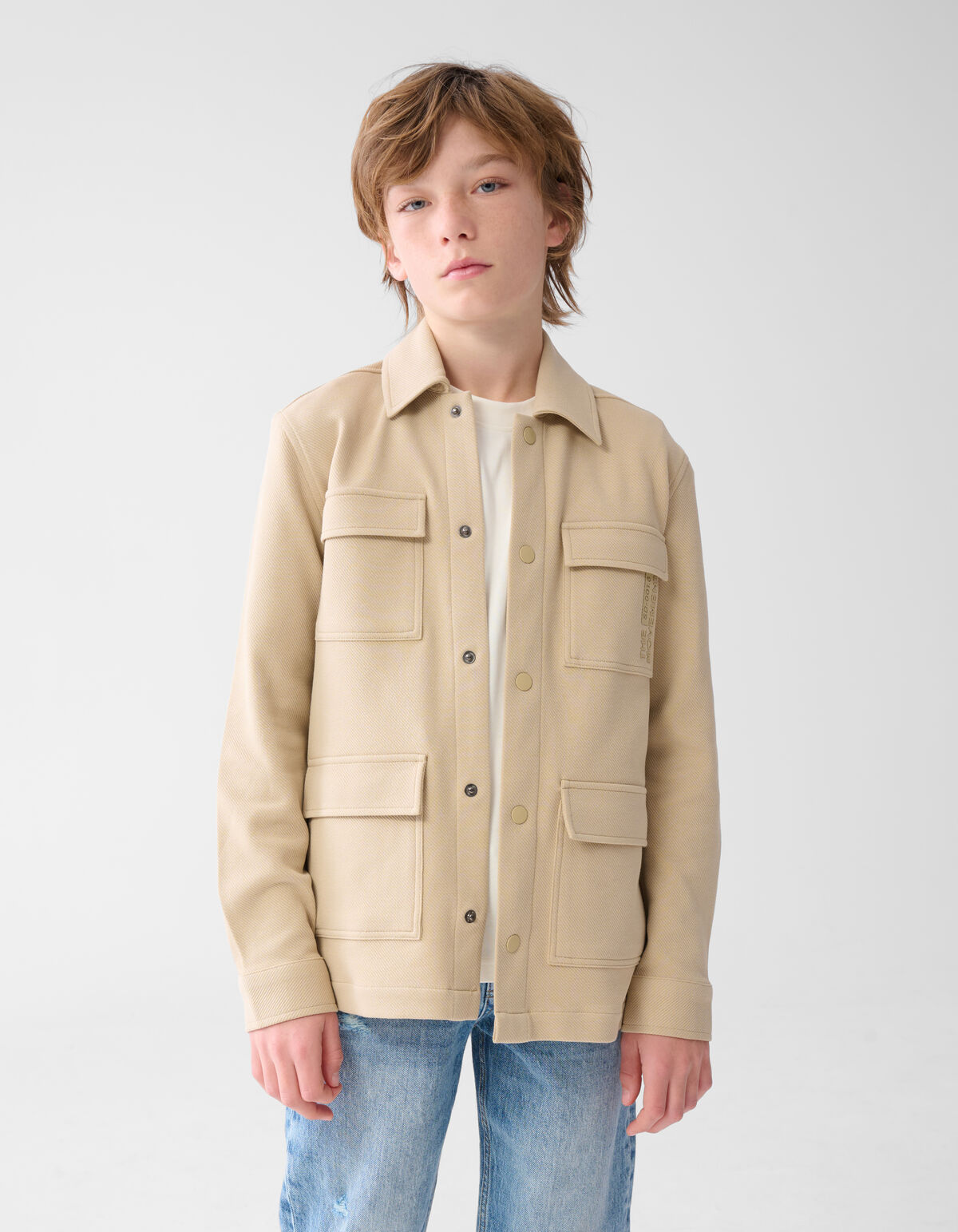 Pocket Overshirt Zand SHOEBY BOYS