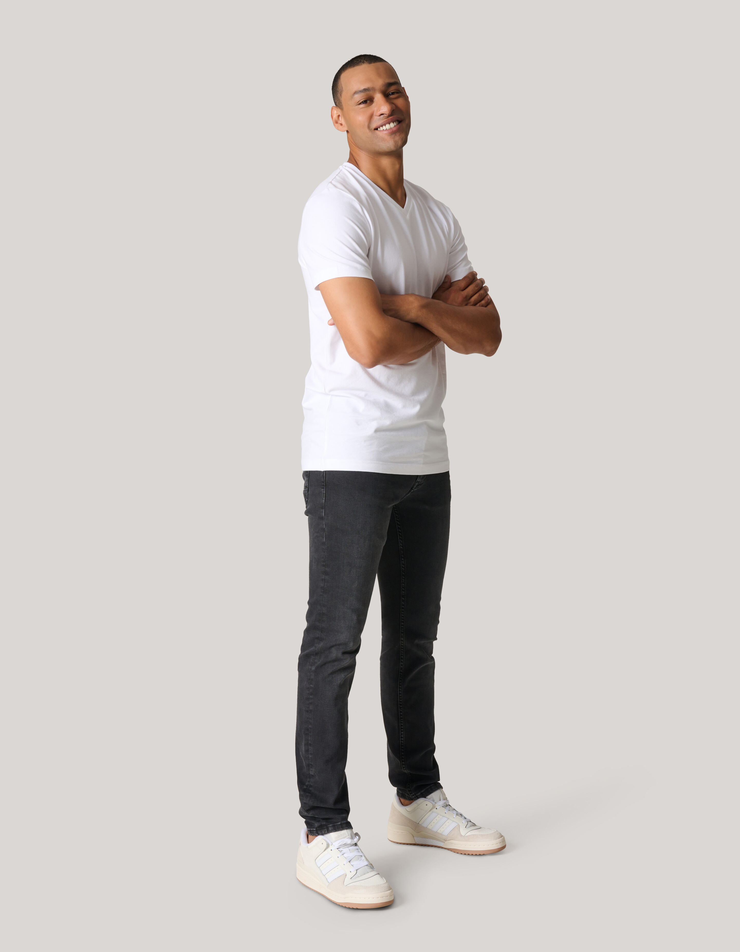 Skinny Jeans Schwarz Verwaschen L30 SHOEBY MEN
