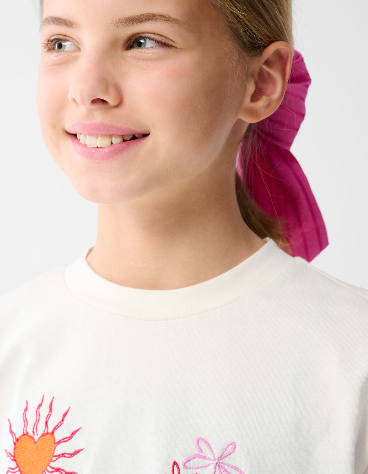 Sunny Artwork T-shirt Off White SHOEBY GIRLS