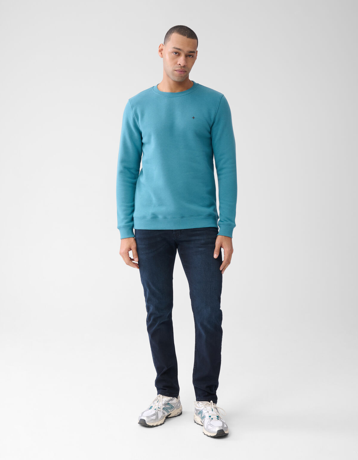 Glitzernder Pullover Blau SHOEBY MEN
