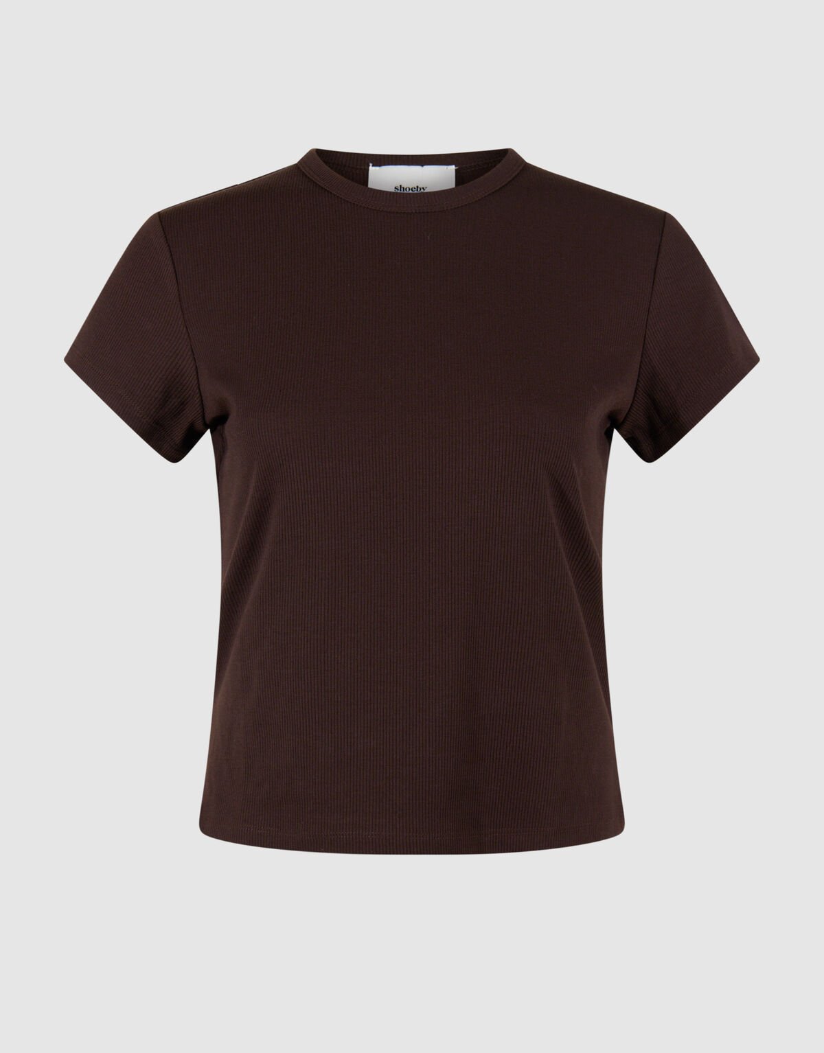 Geripptes T-Shirt Braun SHOEBY WOMEN