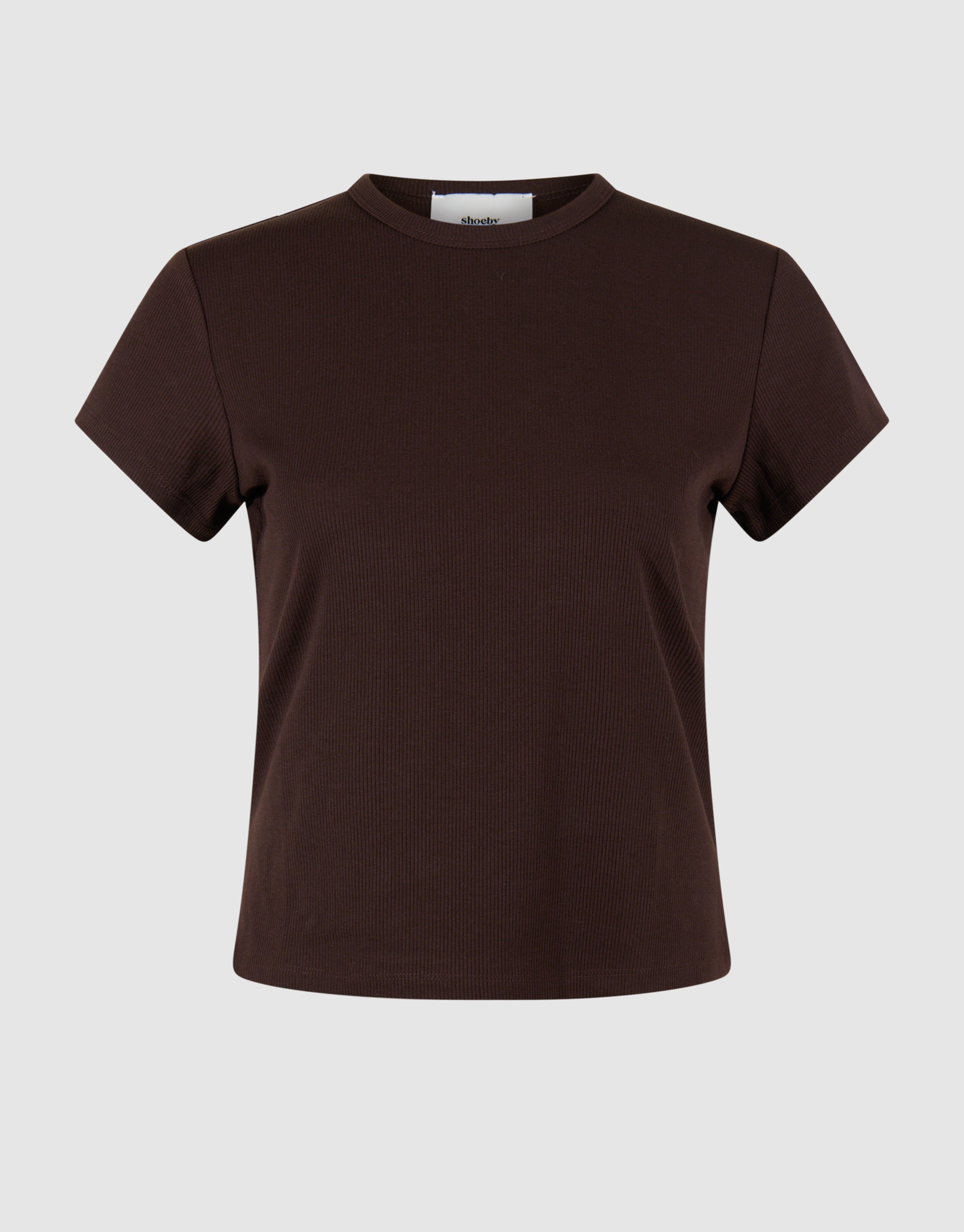 Geripptes T-Shirt Braun SHOEBY WOMEN