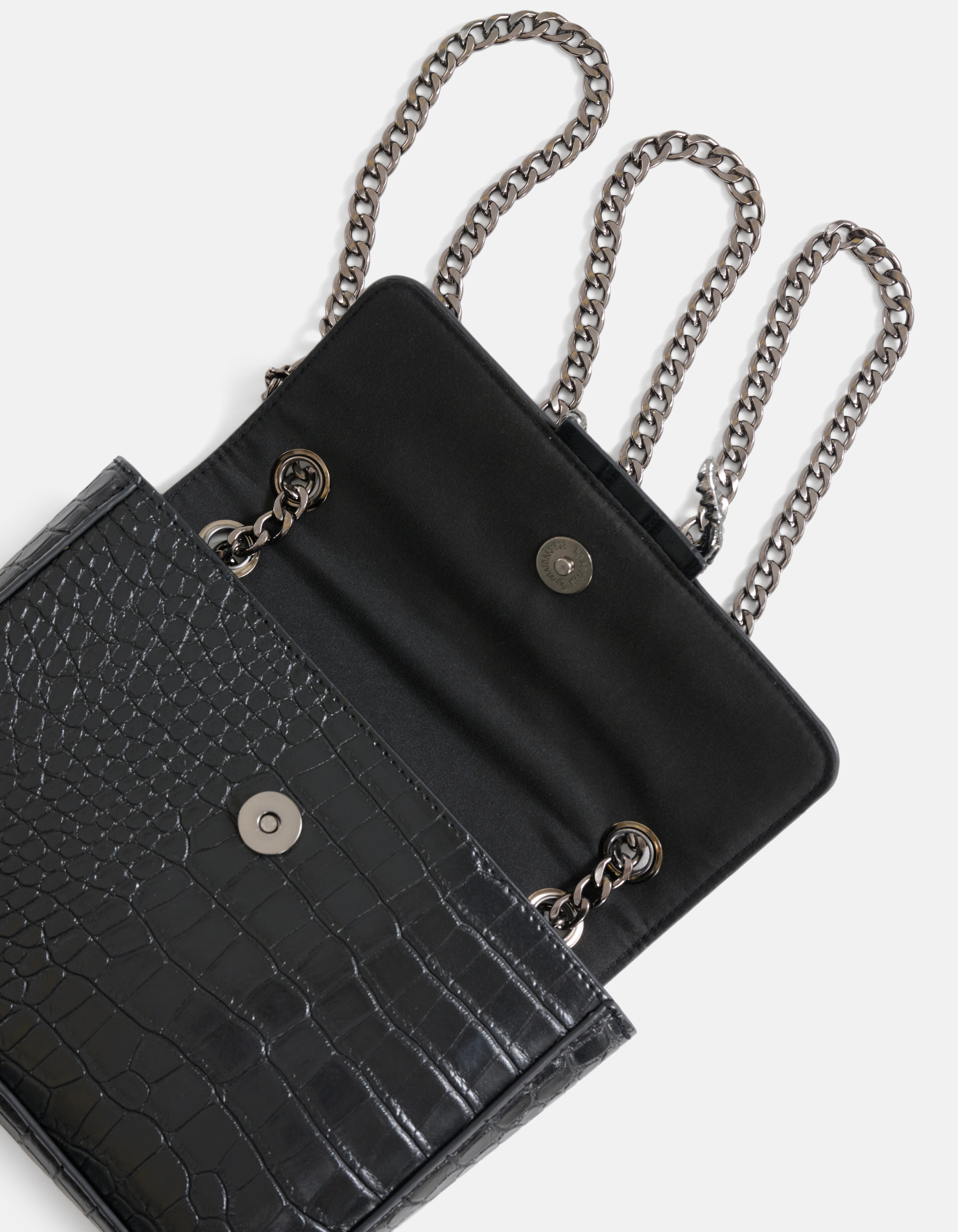 Krokotasche Schwarz von Nicolette SHOEBY ACCESSOIRES