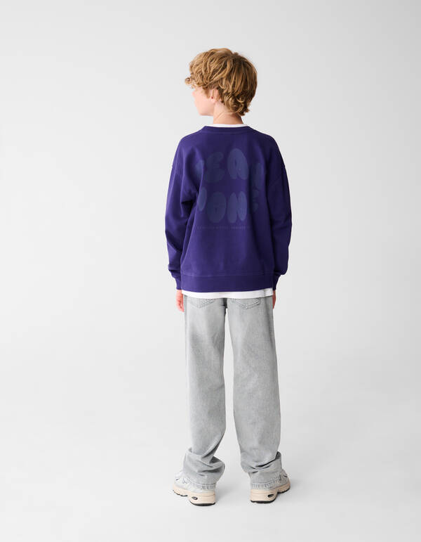 Fear None Kunst Sweatshirt Lila SHOEBY BOYS