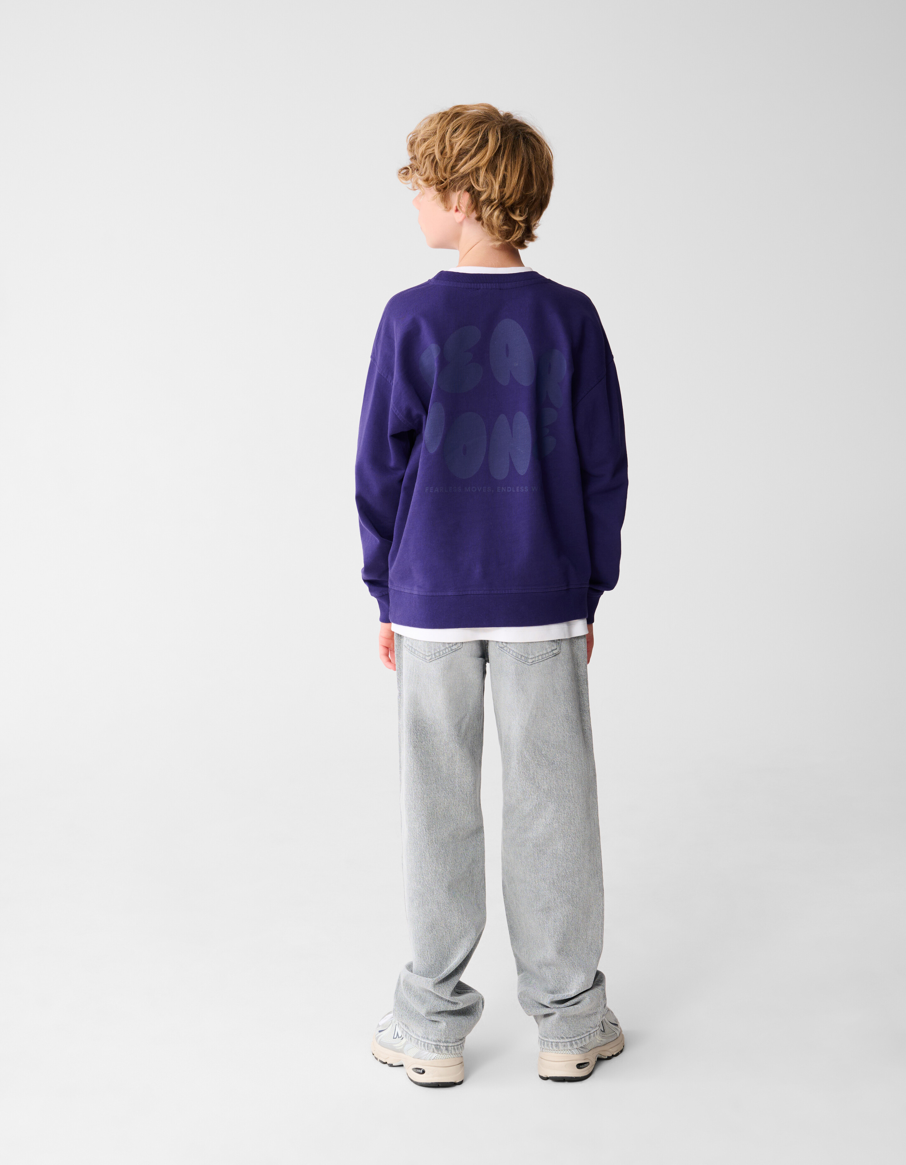 Fear None Kunst Sweatshirt Lila SHOEBY BOYS