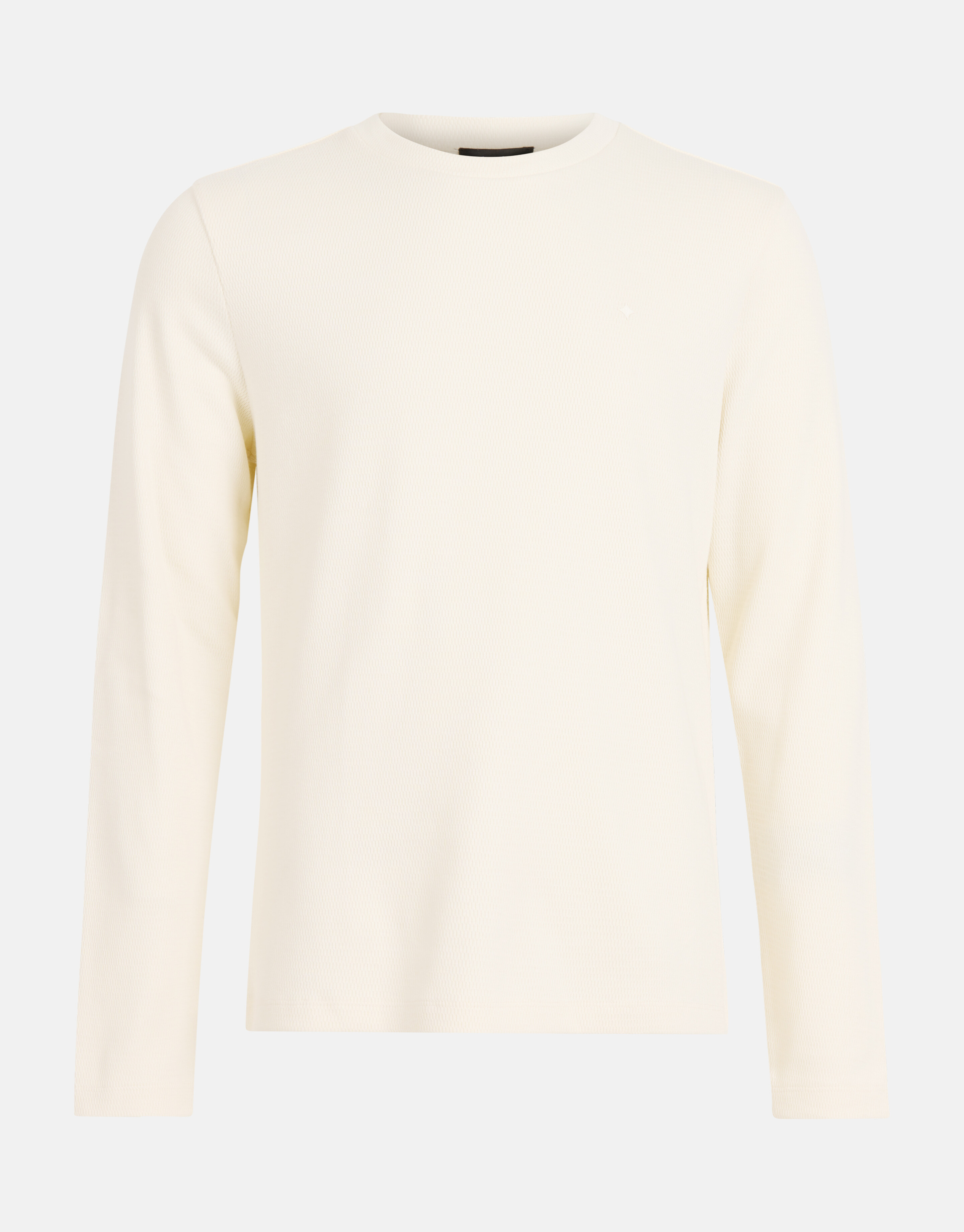 Texturiertes Langarmshirt Off White SHOEBY MEN
