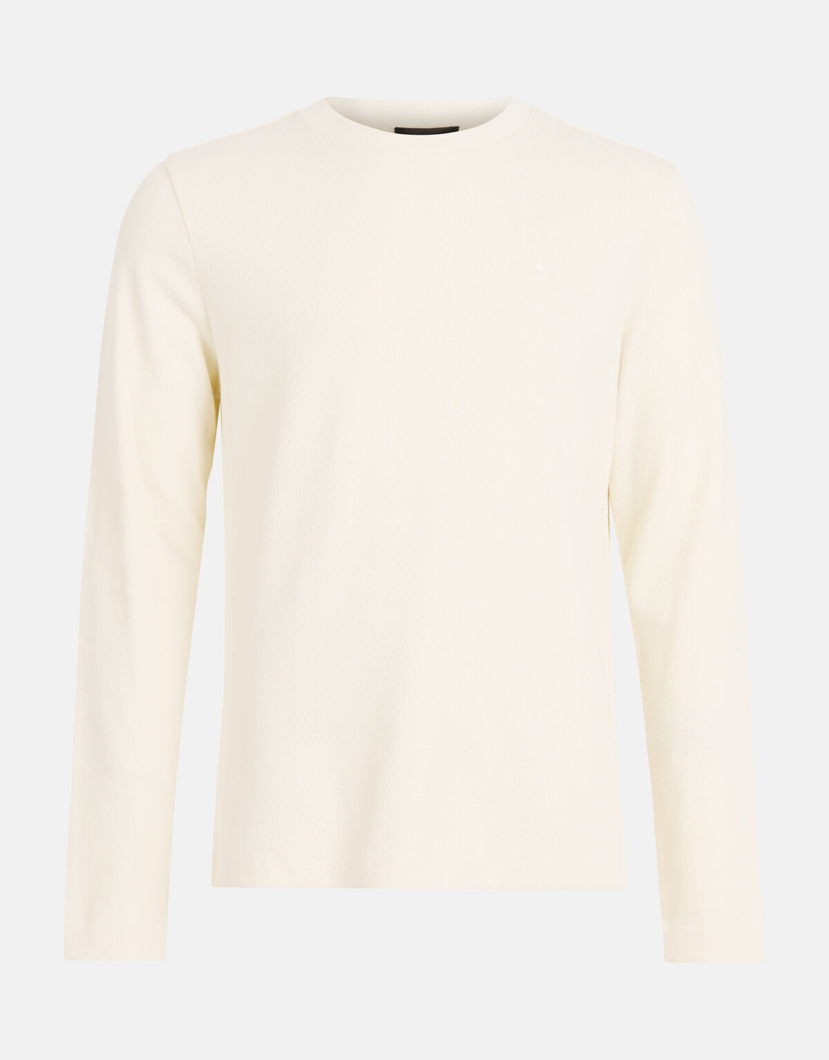 Texturiertes Langarmshirt Off White SHOEBY MEN