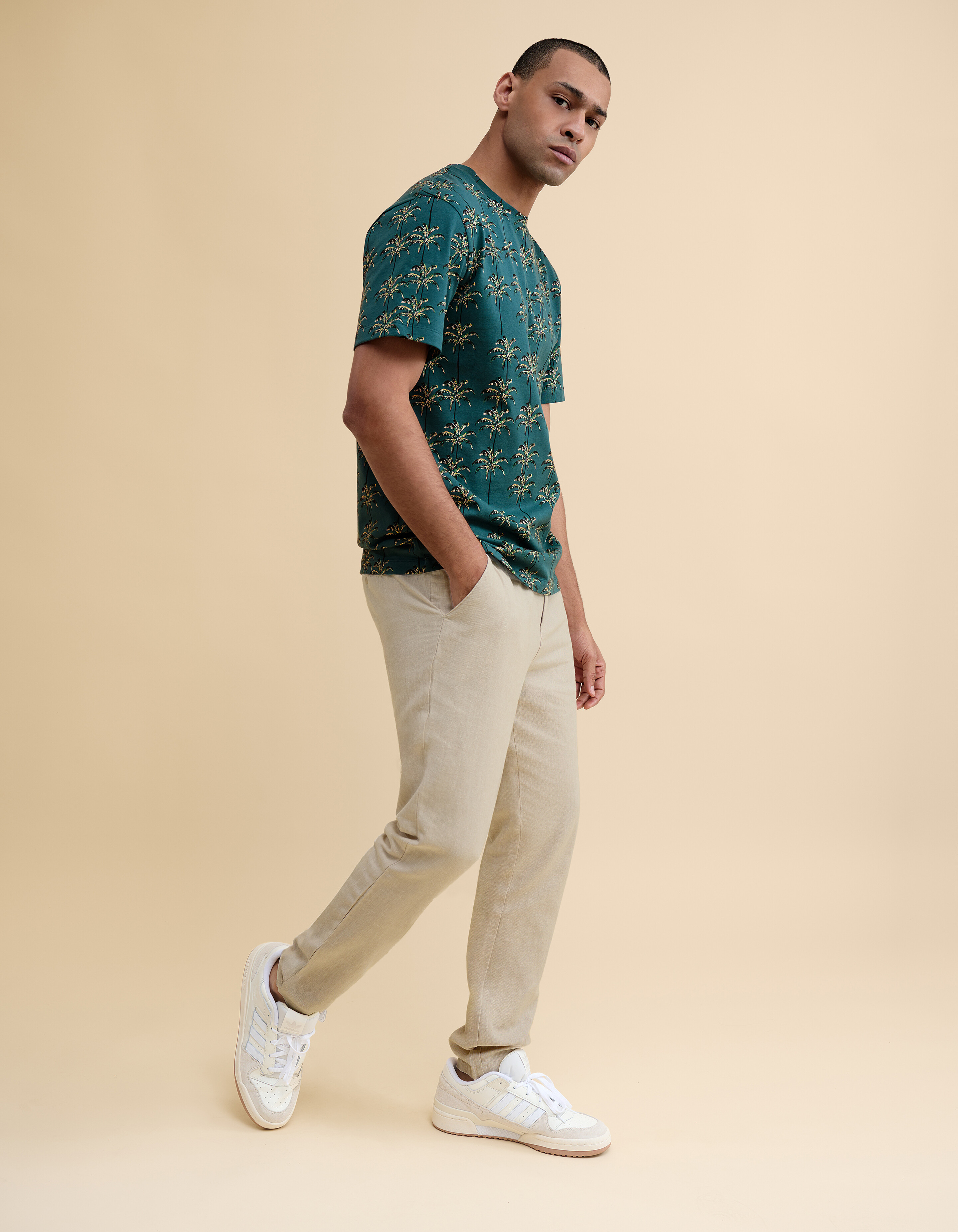 Bedrucktes T-shirt Grün SHOEBY MEN