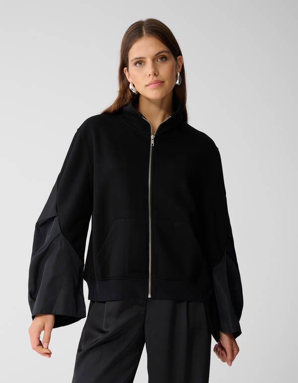 Bomber Ärmel Weste Schwarz von Mieke SHOEBY WOMEN