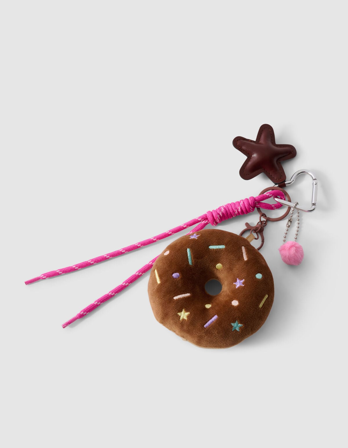 Donut Schl&uuml;sselanh&auml;nger Braun SHOEBY ACCESSOIRES
