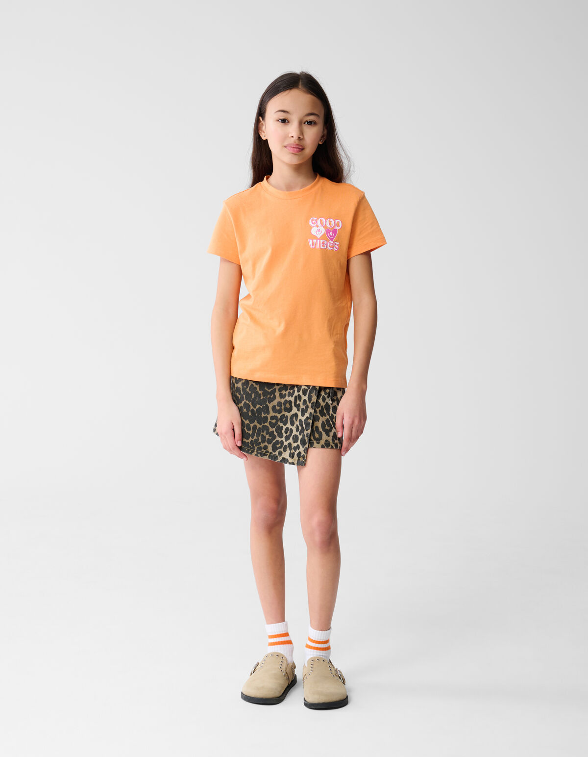 Gute Vibes T-shirt Orange SHOEBY GIRLS
